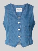 Marc O'Polo Denim Regular Fit Jeansweste mit Leinen-Anteil in Jeansbla...