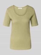 Marc O'Polo Regular Fit T-Shirt aus Slub-Jersey in Lind, Größe L