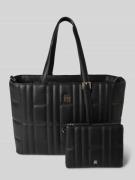 Tommy Hilfiger Henkeltasche mit Steppnähten in Black, Größe 1