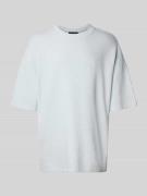 Pegador Oversized T-Shirt mit Strukturmuster in Hellblau, Größe M
