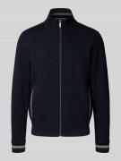 bugatti Sweatjacke mit Stehkragen in Marine, Größe XXL
