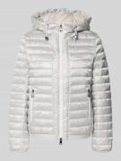 Marc Cain Regular Fit Steppjacke mit Daunen-Feder-Füllung in Silber, G...
