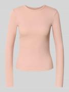 Review Longsleeve in Ripp-Optik mit Rundhalsausschnitt in Altrosa, Grö...