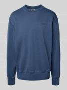 Levi's® Relaxed Fit Sweatshirt mit Label-Stitching in Jeansblau, Größe...