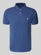 Polo Ralph Lauren Custom Slim Fit Poloshirt mit Label-Stitching in Hel...