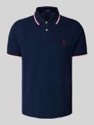 Polo Ralph Lauren Poloshirt mit Label-Stitching in Marine, Größe S