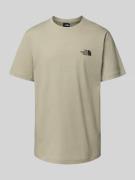 The North Face T-Shirt mit Label-Print in Hellgrau, Größe L