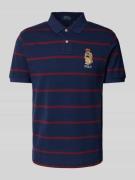 Polo Ralph Lauren Custom Slim Fit Poloshirt mit Stitching in Marine, G...