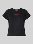 Review T-Shirt mit Statement-Print und Rundhalsausschnitt in Black, Gr...