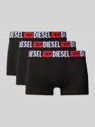 Diesel Trunks mit elastischem Bund im 3er-Pack in Black, Größe XXL