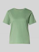 Gant T-Shirt mit Label-Stitching in Mint, Größe S
