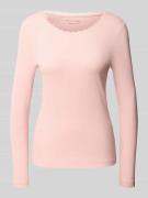 Christian Berg Woman Pyjama-Oberteil in Ripp-Optik mit Spitzenbesatz i...