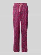 Christian Berg Woman Pyjama-Hose mit elastischem Bund in Fuchsia, Größ...