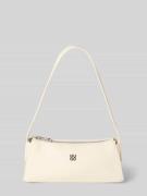 HUGO Handtasche mit Label-Applikation Modell 'Chris 2.0' in Ecru, Größ...