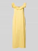 Smith and Soul Midikleid mit Rüschen in Pastellgelb, Größe XS