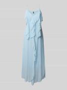 Vero Moda Fließendes Maxikleid mit Rüschen Modell 'CAMILLE' in Hellbla...