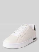 ARMANI EXCHANGE Sneaker mit Logo-Muster Modell 'SAFFIANO' in Weiss, Gr...