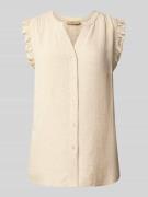 Smith and Soul Blusentop aus Viskose-Mix mit V-Ausschnitt in Offwhite ...