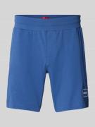 HUGO Shorts mit Label-Print und elastischem Bund Modell 'Laze' in Bleu...