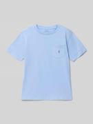 Polo Ralph Lauren Teens T-Shirt mit Label-Stitching in Bleu, Größe L