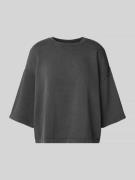 Jake*s Casual Oversized Sweatshirt mit gerippten Abschlüssen in Dunkel...