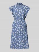 Lauren Ralph Lauren Knielanges Kleid mit Bindegürtel Modell 'PRATIKA' ...