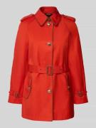Lauren Ralph Lauren Trenchcoat mit Schulterriegeln und Gürtel in Orang...