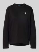 Polo Ralph Lauren Longsleeve mit Label-Stitching in Black, Größe S