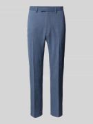 MCNEAL Slim Fit Anzughose mit Bügelfalten in Blau, Größe 102