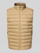Tommy Hilfiger Regular Fit Steppweste mit Logo-Stitching in Beige, Grö...