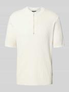 Cinque Strickshirt mit Reißverschluss Modell 'Phil' in Weiss, Größe L