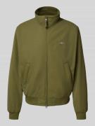 Gant Jacke mit Stehkragen und Label-Stitching in Oliv, Größe L