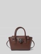 Lauren Ralph Lauren Handtasche aus Rindsleder mit Tragehenkeln in Dunk...