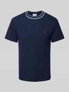 Lacoste Regular Fit T-Shirt aus Baumwoll-Mix in Blau, Größe S