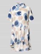 Apricot Relaxed Fit Longbluse mit verlängertem Rückenteil in Marine, G...
