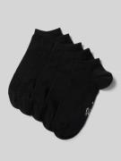 REVIEW Socken mit Label-Print im 5er-Pack in Black, Größe 39/42