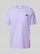 adidas Sportswear T-Shirt mit Logo-Stitching in Hellblau, Größe L