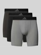 adidas Sportswear Trunks mit elastischem Logo-Bund im 3er-Pack in Anth...