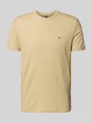 Tommy Jeans Regular Fit T-Shirt aus Baumwoll-Mix in Beige Melange, Grö...