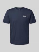 EA7 Emporio Armani T-Shirt mit Label-Print in Dunkelblau, Größe S