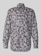 ETERNA Modern Fit Business-Hemd mit Knopfleiste in Silber, Größe 41