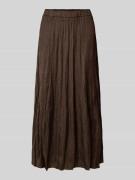 More & More Midirock mit elastischem Bund in Schoko, Größe 34