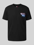 Tommy Jeans Regular Fit T-Shirt aus reiner Baumwolle in Black, Größe L