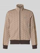 Lacoste Regular Fit Sweatjacke mit Baumwoll-Anteil in Beige, Größe L