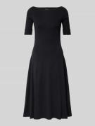 Lauren Ralph Lauren Midikleid mit Rundhalsausschnitt Modell 'MUNZIE' i...