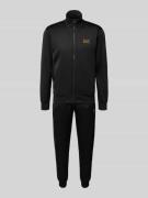 EA7 Emporio Armani Trainingsanzug mit Label-Print in Black, Größe L