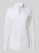 ETERNA Hemdbluse mit Kelchkragen Modell 'Ruby' in Weiss, Größe 34