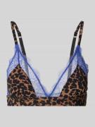 OH APRIL Bralette mit Spitzen-Bordüren Modell 'Love' in Camel, Größe 7...