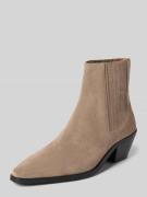 BOSS Stiefeletten aus Rindsvelours in Taupe, Größe 37