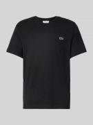 Lacoste Regular Fit T-Shirt aus reiner Baumwolle in Black, Größe L